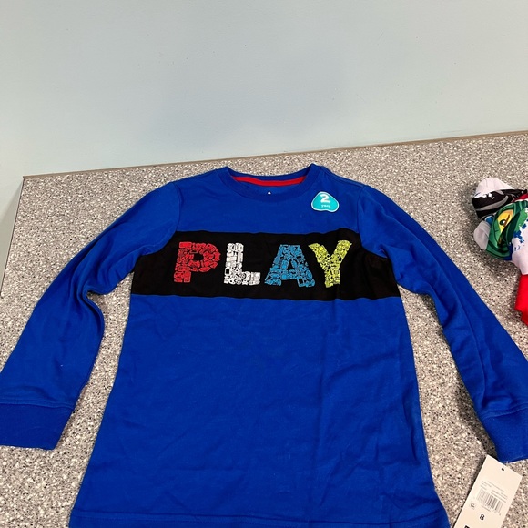 New Boys Pajama Top 2 pack - Picture 2 of 6